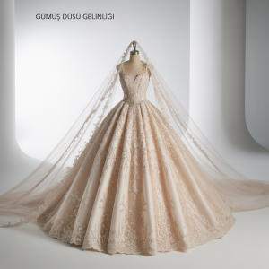 Gümüş Düşü Gelinliği